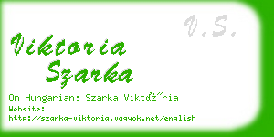 viktoria szarka business card